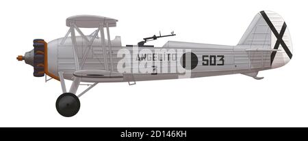 Heinkel He 50G (Angelito 3, 503) used by the Legion Condor, Autumn 1936 Stock Photo