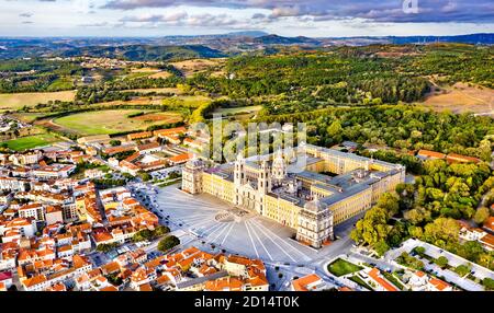 Palace - Convent of Mafra in Portugal Stock Photo