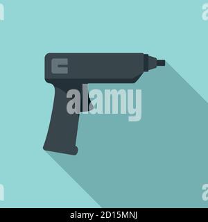 Polyurethane foam pistol icon. Flat illustration of polyurethane foam pistol vector icon for web design Stock Vector