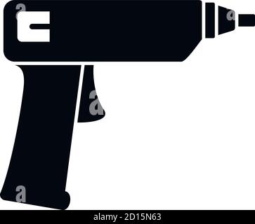 Polyurethane foam pistol icon. Simple illustration of polyurethane foam pistol vector icon for web design isolated on white background Stock Vector