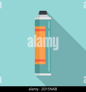 Window polyurethane foam icon. Flat illustration of window polyurethane foam vector icon for web design Stock Vector