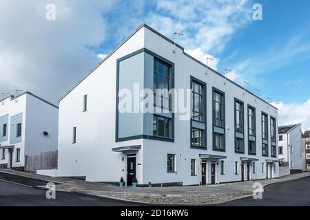 New urban housing development in Plymouth Devon Stock Photo
