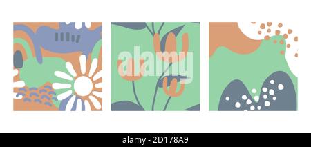 Vector cards decorative elements set Stock Vector