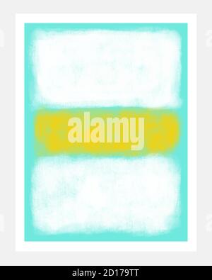 Abstract Art Painting Brush Texture Decoration with Art Acrylic Poster Design Stock Vector
