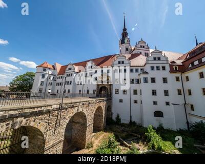Castle Hartenfels in Torgau, Saxony, Germany Stock Photo