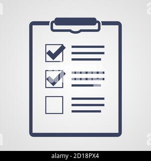Check List Sign Flat Icon Vector Illustration EPS10 Stock Vector