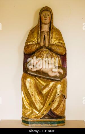 virgen Maria y el niño, siglo XV-XVI, museo de la basílica de Santa Eufrasia, Porec, - Parenzo-, peninsula de Istria, Croacia, europa Stock Photo