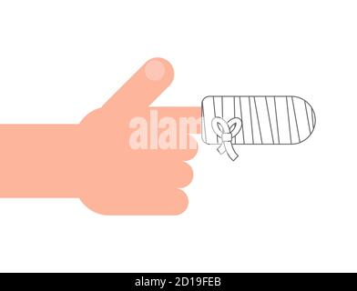 medical white bandage in the hands 9451685 Stock Photo at Vecteezy