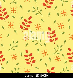 Leaf seamless pattern, vector Stock Vector