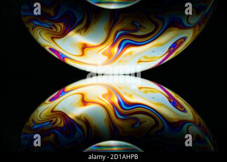 Soap bubble - defocused colorful abstract background Stock Photo