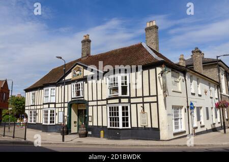 The White Hart Hotel, restaurant and public house in Braintree, Essex, UK. Stock Photo