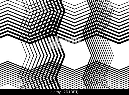 Geometric structure angular, angled lines, stripes grid, mesh and trellis, grating pattern, texture and background Stock Vector