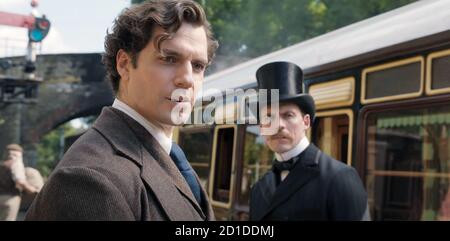 ENOLA HOLMES, from left: Sam Claflin as Mycroft Holmes, Millie Bobby ...