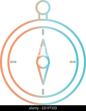 compass gradient style icon vector design Stock Vector