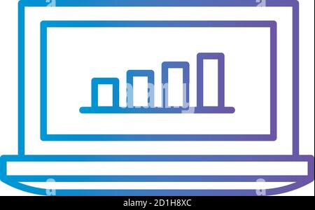 Cloud computing with gear gradient style icon vector design Stock Vector