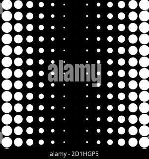 Dots abstract circles background, circles pattern. Halftone specks, stipple and stippling vector illustration. Screentone polka-dots, speckles pointil Stock Vector