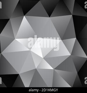 Low poly triangular, triangles vector background. Shatter, crumple effect. Chaotic glass pane Stock Vector