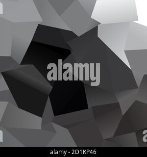 Low poly triangular, triangles vector background. Shatter, crumple effect. Chaotic glass pane Stock Vector