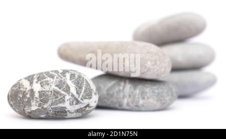 Stones isolated on white background Stock Photo