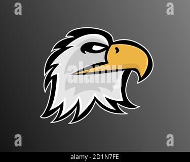 Falcon head mascot with jersey and lanyard Vector Image