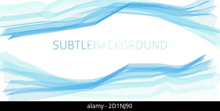 Abstract subtle background with blue and pale turquoise thin lines on white. Vector graphic pattern Stock Vector