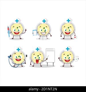 Doctor profession emoticon with butternut squash cartoon character. Vector  illustration Stock Vector Image & Art - Alamy