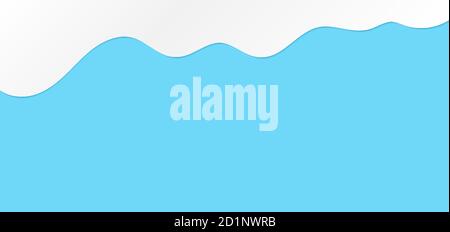 White melt drips or liquid sauce and milk drops. White liquid or melted chocolate drips, milk current paint Stock Vector