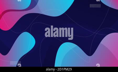 Abstracts shapes gradient color background Stock Vector