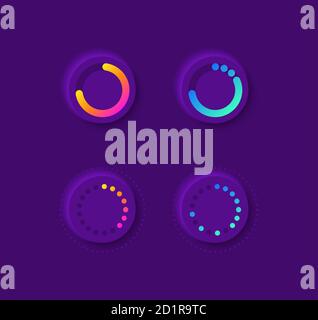 Progression UI elements kit Stock Vector Image & Art - Alamy