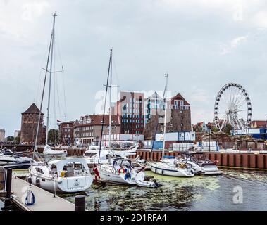 GdaŃsk   Poland - 28 July, 2018: Old Town Of Gdansk In Summer Day Stock 