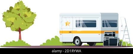 Actor van semi flat RGB color vector illustration Stock Vector