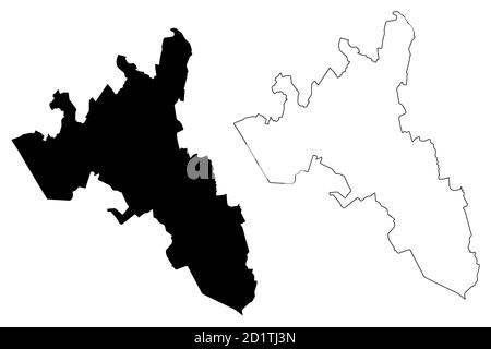 Nakuru City (Republic of Kenya) map vector illustration, scribble ...