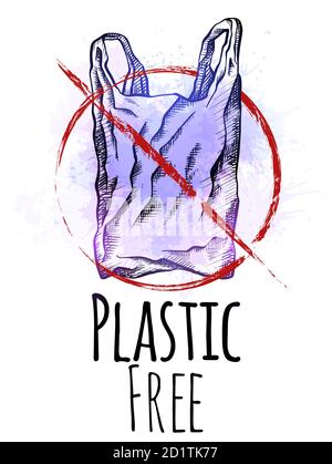 Hand Drawn Doodle Plastic Pollution Seamless Pattern Vector Illustration  Sketchy Symbols Collection Bag Bottle Package Contamination Disposable Dish  Straw Plastic Products Recycling Stock Illustration - Download Image Now -  iStock