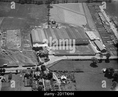 ELSTREE STUDIOS, Shenley Road, Borehamwood. Aerial view. Premises of British International Pictures Ltd. Photographed in July 1928. Aerofilms Collection. Stock Photo