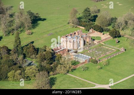 Chequers, official country residence for the Prime Minister of the United Kingdom, Ellesborough, Buckinghamshire, UK. Aerial view. Stock Photo
