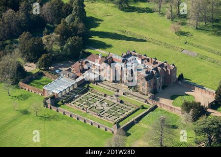 Chequers, official country residence for the Prime Minister of the United Kingdom, Ellesborough, Buckinghamshire, UK. Aerial view. Stock Photo