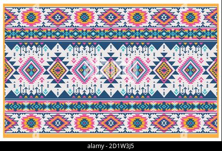 tribal pattern , ethnic pattern or geometric pattern and it's also aztec design of india or ukraine  and africa. Stock Vector