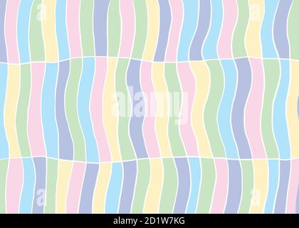 Abstract wave lines. Pastel line pattern. Vector illustration for web, banner, poster, backdrop, background. Stock Vector