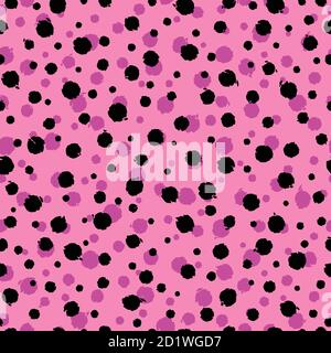 Cheetah skin seamless pattern design. Cheetah dots vector illustration background. Wildlife fur skin design illustration for print, web, home decor, f Stock Vector