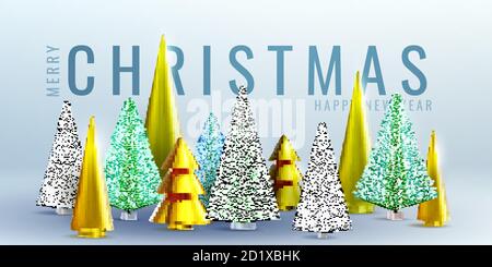 Christmas and New Year background, elements for Christmas design Stock Vector