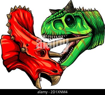 Dinosaur Vector Illustration Full Color suitable for any graphic design related project Stock Vector