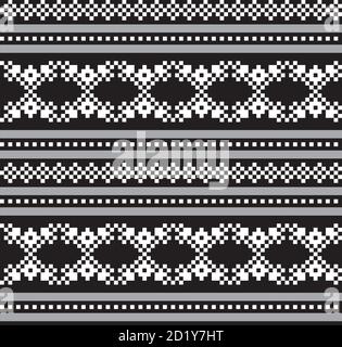 Christmas fair isle pattern background for fashion textiles, knitwear and graphics Stock Vector