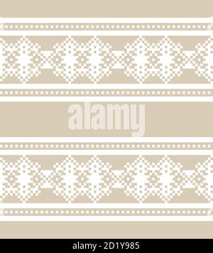 Christmas fair isle pattern background for fashion textiles, knitwear and graphics Stock Vector