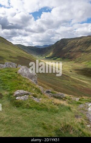 Boredale from the route up Beda Fell in Martindale in the Lake District, UK