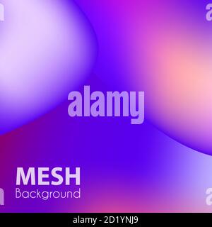 Trendy liquid backgrounds purple gradient mesh banner ultra Stock Vector