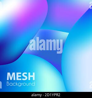 Trendy liquid backgrounds purple gradient mesh banner ultra Stock Vector