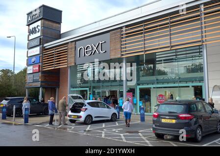 A Next store on the A1 retail park, Biggleswade, Beds, England Stock Photo