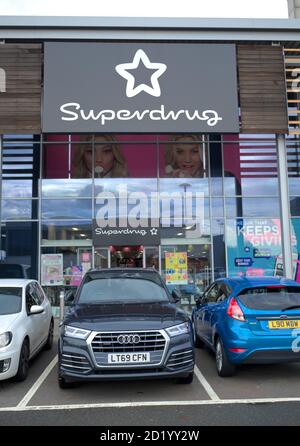 A Superdrug store in the A1 retail park Biggleswade, Beds , England Stock Photo