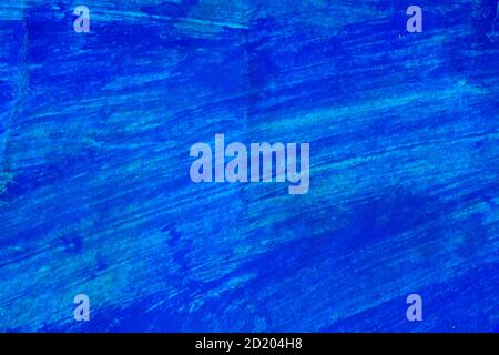 Abstract  blue hand painted acrylic background. Smudged, creative. Stock Photo