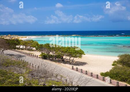 Caribbean, Netherland Antilles, Aruba, San Nicolas, Baby beach Stock Photo